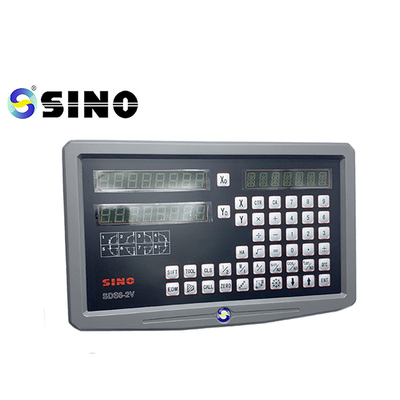 7 أرقام LED DRO مجموعة القراءة الرقمية Sino SDS6-2V 2 محور مقياس الزجاج الخطي البصري