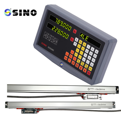 SINO SDS 2MS DRO أدوات المقياس الخطي الزجاجي للطحن التسلسل TTL 2 محور نظام أداة اختبار القراءة الرقمية