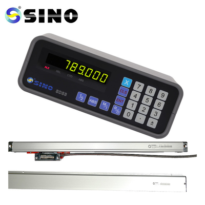 TTL نظام القراءة الرقمية SINO ذات المحور الواحد DRO SDS3-1 مع مكشف خطي غطاء شفاف لجهاز طحن الدوارة