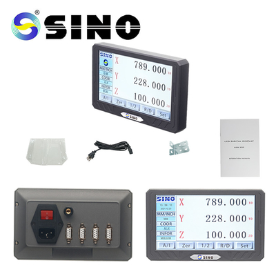 SINO SDS200S أدوات القراءة الرقمية DRO 3 محور LCD الشاشة الملموسة الكاملة لجهاز طحن الجرار المقياس الترميزي الخطي