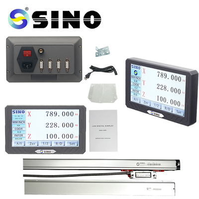 شاشة LCD الرقمية ذات المحور الثلاثي للقراءة SINO SDS200S مكشف بصري خطي