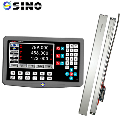 1um مكشف مقياس خطي مع 3 محورات قراءة رقمية سينو SDS6-3VA مجموعة DRO للطحن