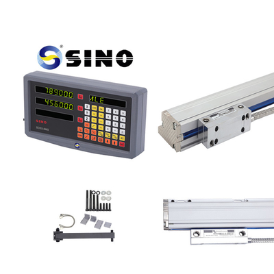 نظام القراءة الرقمية SINO SDS2-3MS قراءة الشاشة الرقمية DRO مع مكشف خطي ثلاثي المحور لجهاز طحن التسلسل
