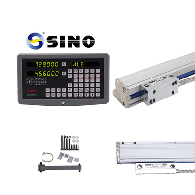 SINO SDS6-2V 2 محور Dro العرض القراءة الرقمية الحديدية مقياس مكيف طحن آلة