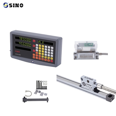SINO القراءة الرقمية SDS 2-3MS 2 محاور LCD المعدنية كاملة لآلات الطحن DRO 0.005mm الدقة العملية مع رمز خطي