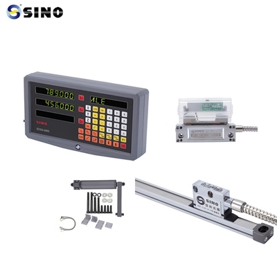 SINO القراءة الرقمية SDS 2-3MS 2 محاور LCD المعدنية كاملة لآلات الطحن DRO 0.005mm الدقة العملية مع رمز خطي