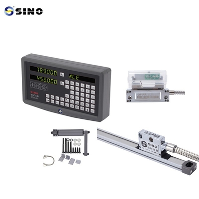قراءة رقمية 2 محور SINO SDS6-2V DRO مع مجموعات LED المعدنية حاكمين خطيين لآلات الطحن