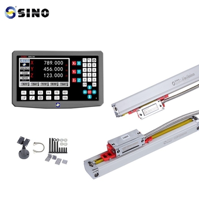 SDS6-3VA قراءة رقمية ثلاثية المحور SINO أداة قياس عالية الدقة RS422 1um/5um مقياس زجاج خطي