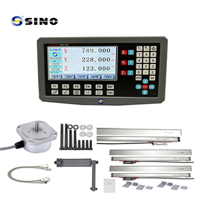 SINO SDS2-3VA 0.5um دقة DRO 3 محور مقياس القراءة الرقمية RS422 إشارة لمطحنة الدوائر