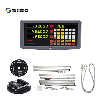 نظام القراءة الرقمية SINO SDS2-3MS للآلات الدوارة والطحن مع عرض رقمي ثلاثي المحور