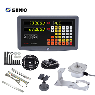 SINO القراءة الرقمية SDS 2MS مقياس مغناطيسي ذو محورين Dro مع مجموعة ترميز خطية لآلات الطحن