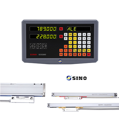 2 محور SDS2MS SINO نظام القراءة الرقمية للدوس AC 100-240V متعددة الوظائف مع المقياس الخطي لمصنع الدوس