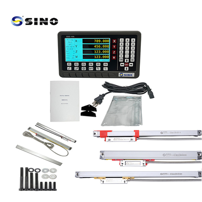 SINO SDS5-4VA القراءة الرقمية DRO مع مقياس مكشف خطي مغناطيسي لجهاز طحن الدوائر