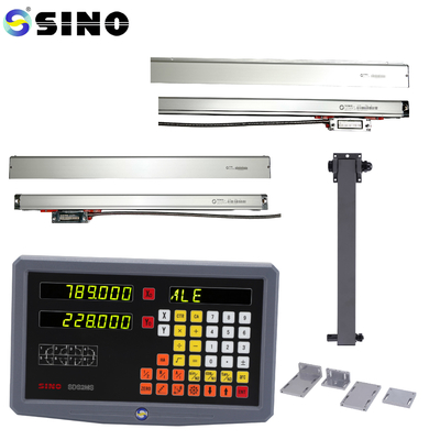 SINO TTL RoHS 2 محور القراءة الرقمية SDS2MS للدراجة ، أنظمة قياس DRO متعددة الوظائف مع مكيف خطي