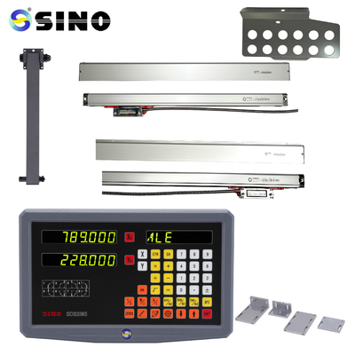 آلات الطحن والتجويف SINO SDS-2MS مقياس قراءة رقمي ثنائي المحور DRO مشفر مقياس خطي