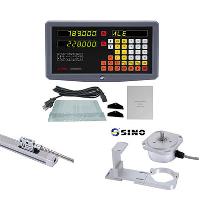 شاشة عرض بصرية ثنائية المحور من SINO مع مشفر خطي، طول 70-1020 مم، لآلات التفريز والمخارط وآلات التثقيب